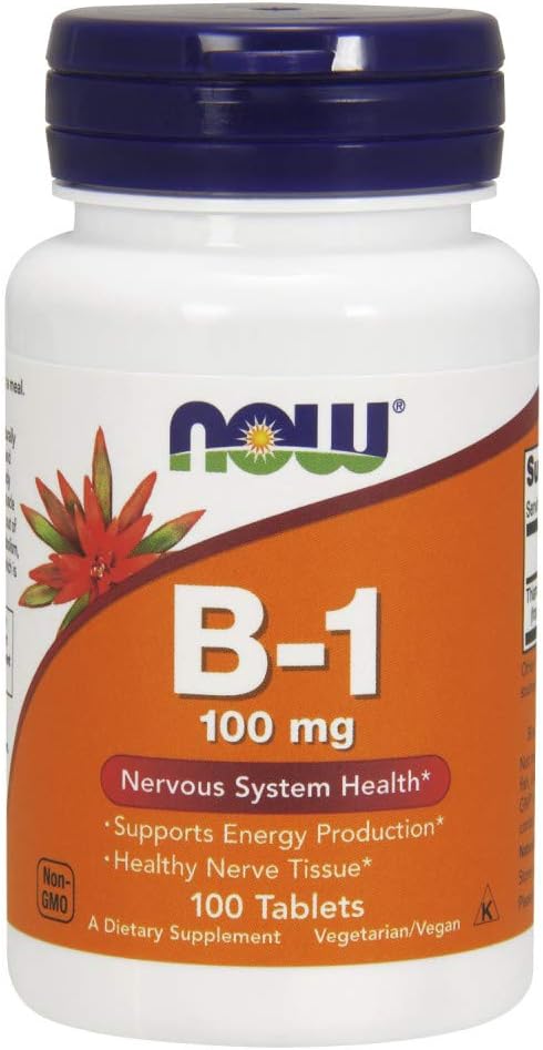 VITAMINA B1 (TIAMINA) NOW 100 MG 100 TABLETAS