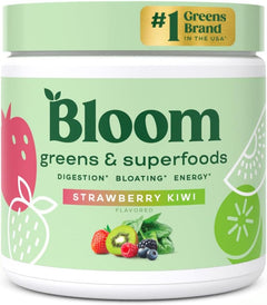 GREENS & SUPER FOOD POLVO SABOR STRABERRY KIWI 3,621 MG 180GR BLOOM