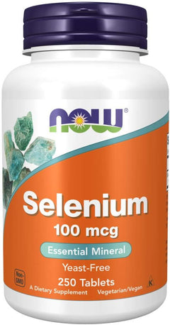 SELENIO NOW 100 MCG 250 TABLETAS SELENIUM