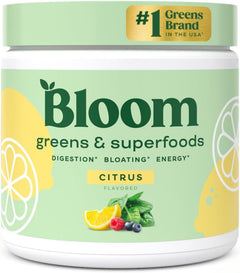 BLOOM GREENS & SUPER FOOD 3,621 MG 180GR POLVO SABOR CITRUS