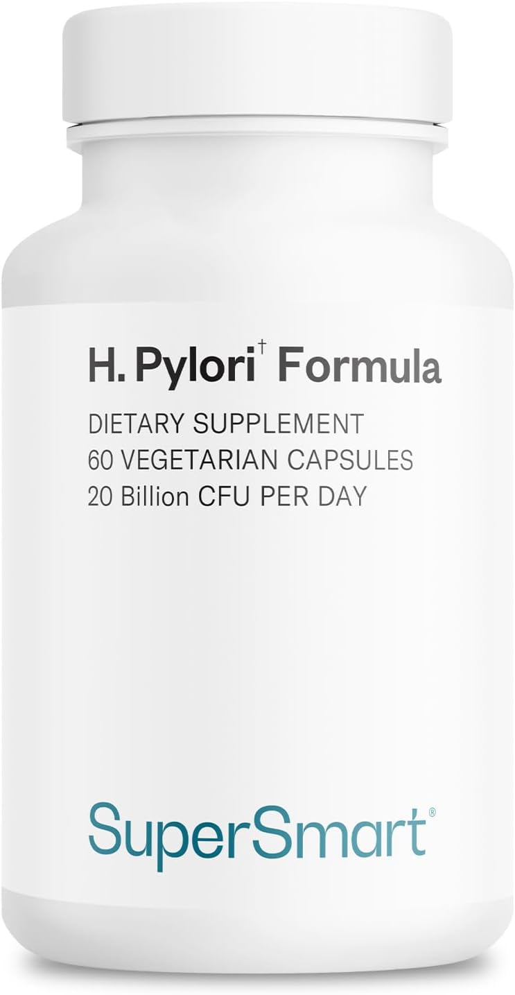 H PYLORI FIGHT 20 BILLONES CFU 60 CAPSULAS VEGETALES VEGANO SIN GMO SUPERSMART