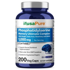 FOSFATIDILSERINA 500 MG CON GINKGO BILOBA 200 MG Y GOTU CKOLA 150 MG NUSAPURE 200 CASPULAS VEGETALES