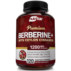 BERBERINA CON CANELA DE CEYLAN  1200 MG 120 CAPSULAS NUTRIFLAIR