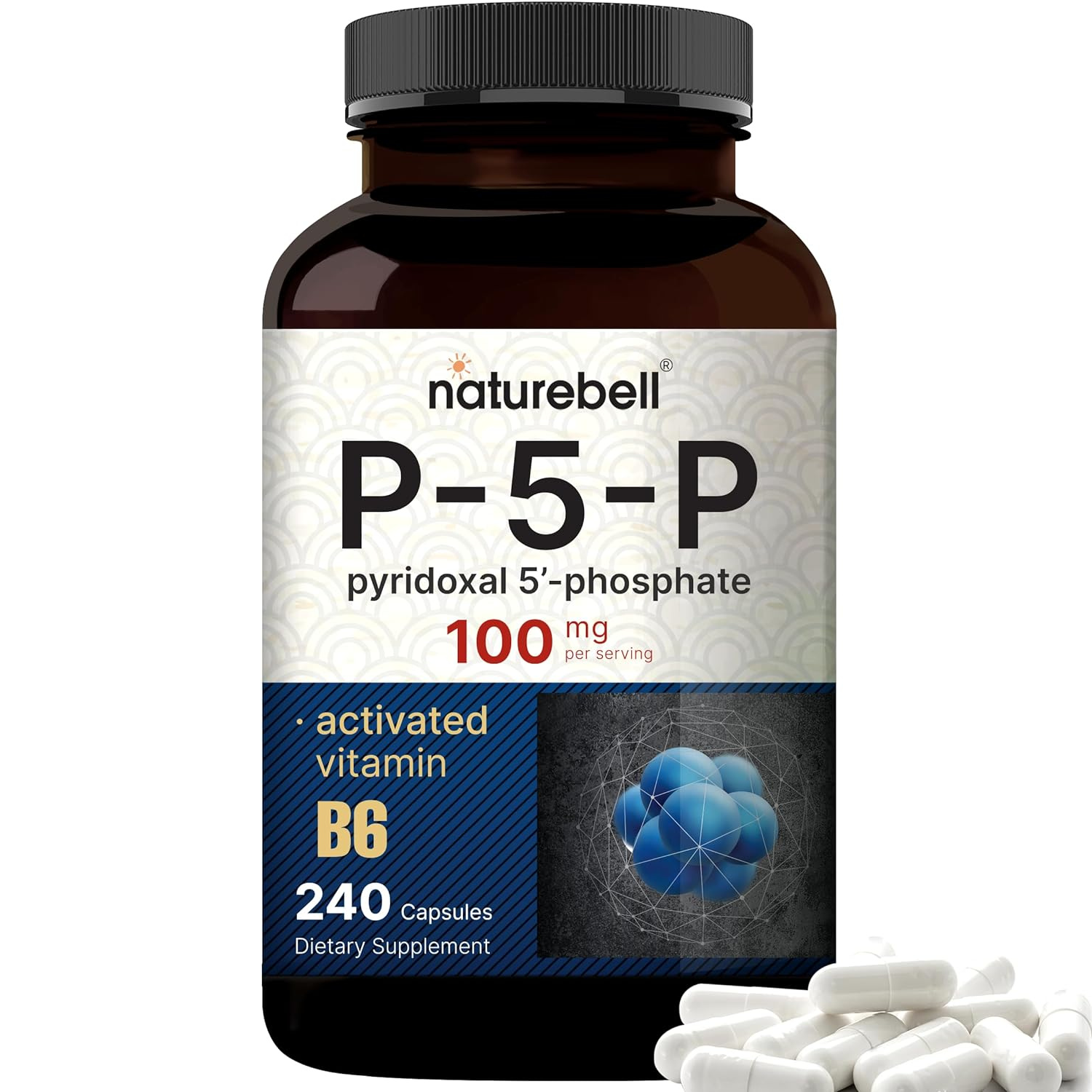 PIRIDOXAL FOSFATO P5P NATUREBELL 100 MG 240 CAPSULAS PYRIDOXAL PHOSPHATE P5P