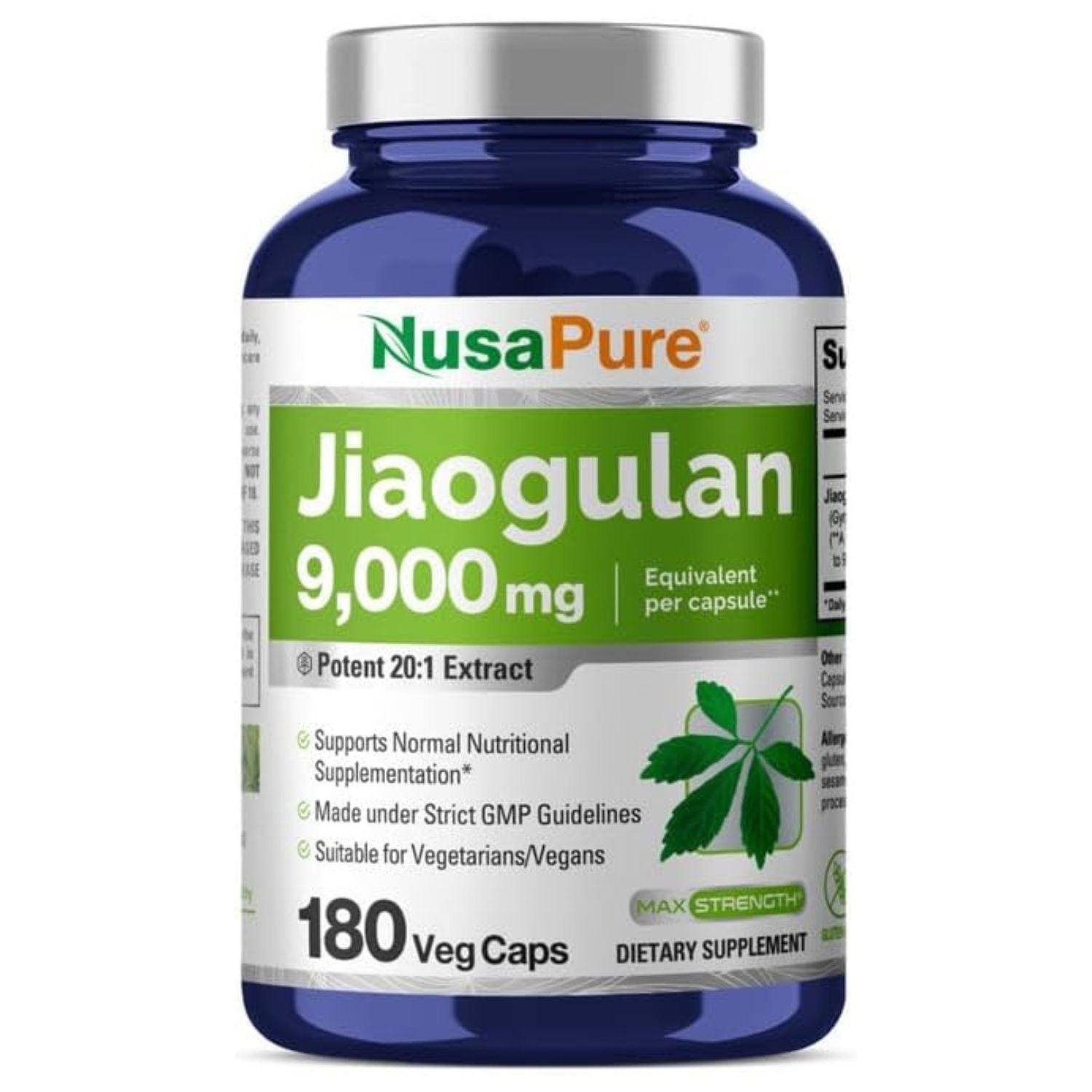 JIAOGULAN 9000 MG 180 CAPSULAS VEGETALES NUSAPURE