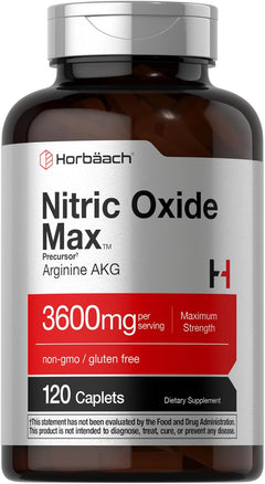 OXIDO NITRICO MAX 3600 MG HORBAACH 120 CAPULAS VEGANO NO GMO