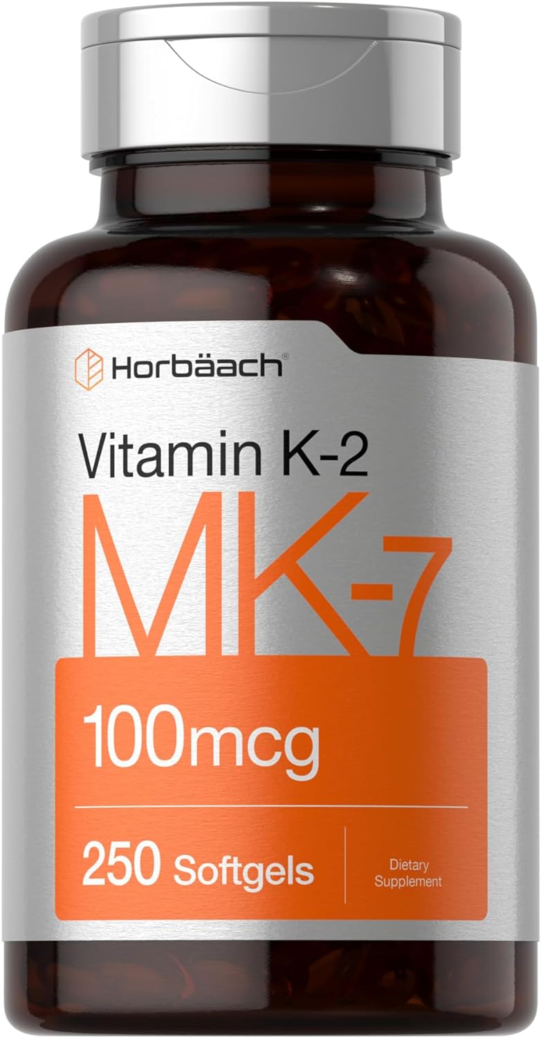 VITAMINA K2 MK7 100 MCG 250 CAPSULAS BLANDAS SIN GMO HORBAACH