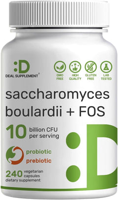 SACCHAROMYCES BOULARDII 10 BILION DEAL 240 CAPSULAS VEGETALES NO GMO