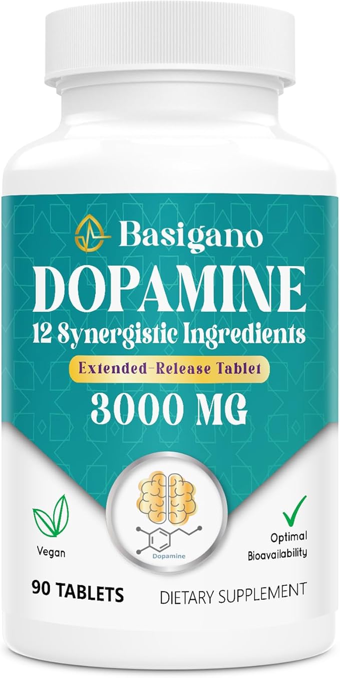 DOPAMINE 12 EN 1 3000 MG 90 TABLETAS VEGANO BASIGANO