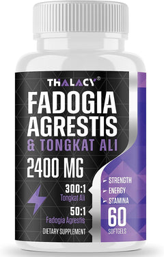 FADOGIA AGRESTIS CON TONGKAT ALI 2400 MG 60 CAPSULAS BLANDAS THALACY