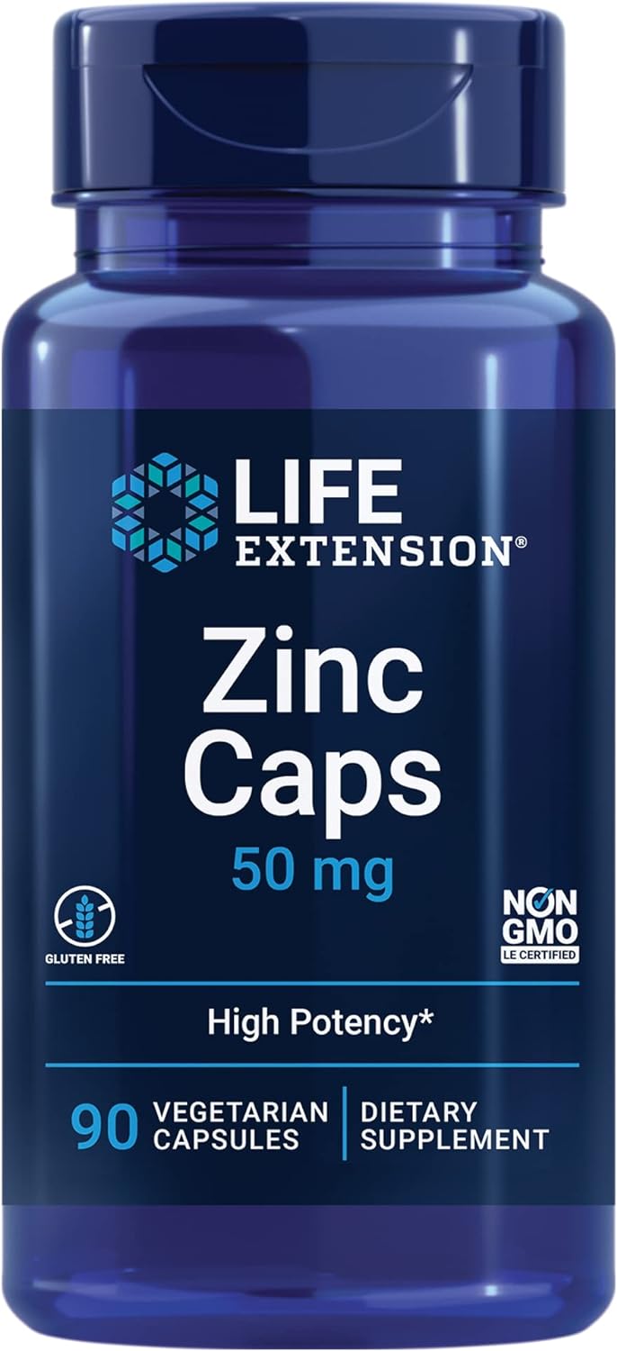 ZINC LIFE EXTENSION 50 MG 90 CAPSULAS