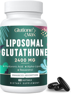 GLUTATION LIPOSOMAL COMPLEX 2400 MG  240 CÁPSULAS BLANDAS NO GMO  GLUTIONE MAX