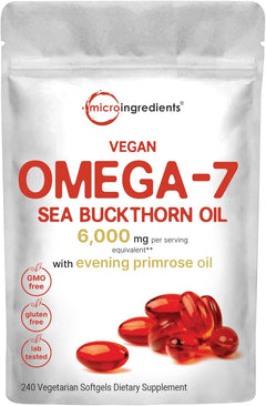 OMEGA 7 6000 MG MICROINGREDIENTS 240 SOFTGELS NO GMO
