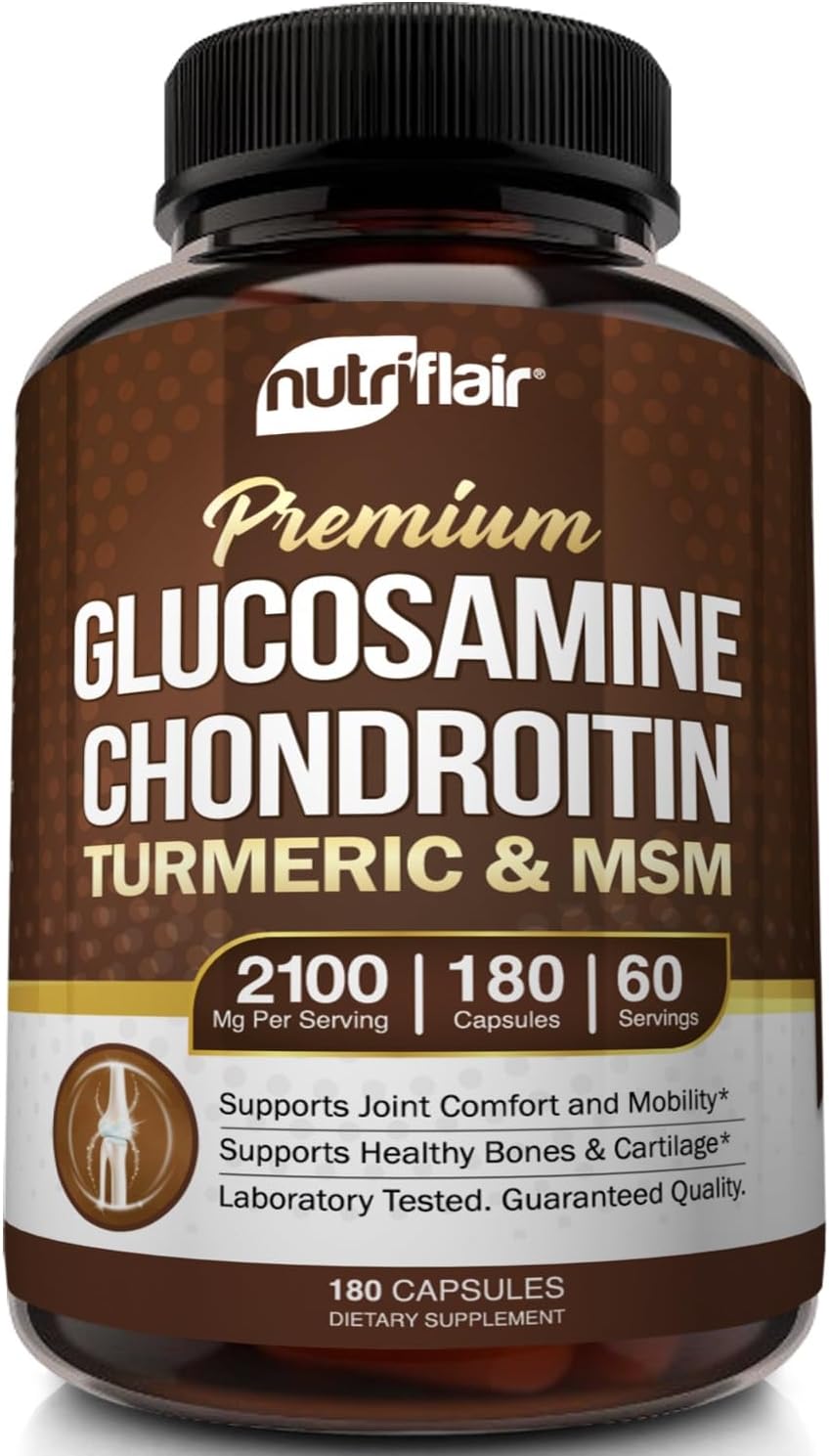 GLUCOSAMINA 1500 MG CON CONDROITINA 150 MG MSM 180 CAPSULAS VEGETALES SIN GMO HORBBAACH