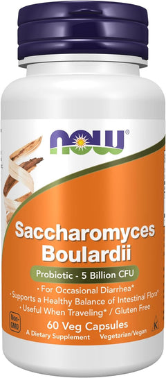 SACCHAROMYCES BOULARDII NOW 5 BILLONES CFU 60 CAPSULAS