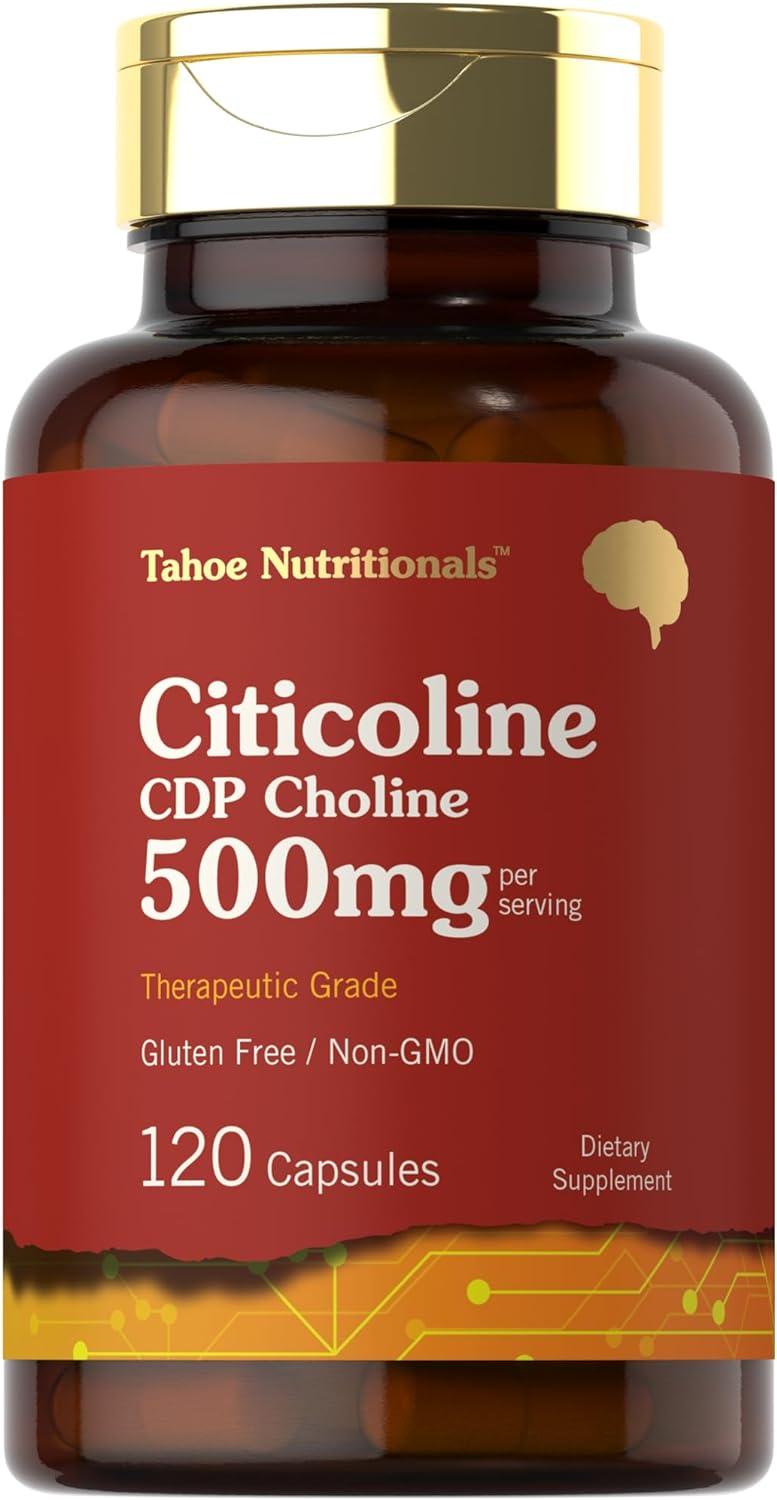 CITICOLINA CDP COLINA 500 MG TAHOE NUTRITIONALS 120 CAPSULAS NO GMO