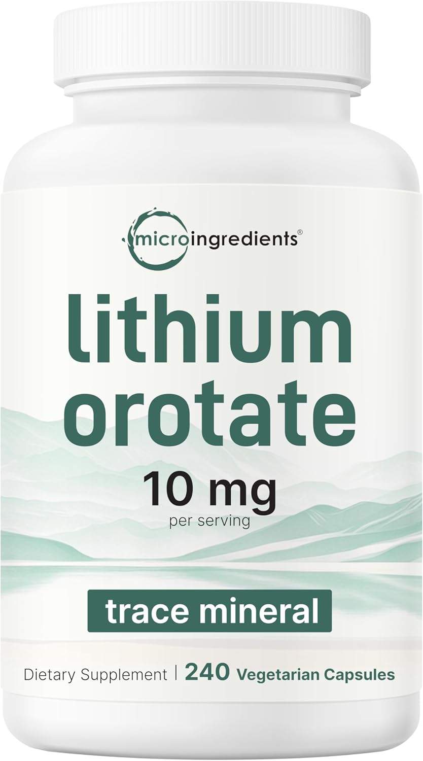 LITHIUM OROTATE 10 MG MICROINGREDIENTS 240 CAPSULAS VEGANO NO GMO