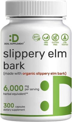 CORTEZA DE OLMO ROJO DEAL 6000 MG 300 CÁPSULAS SLIPPERY ELM BARK