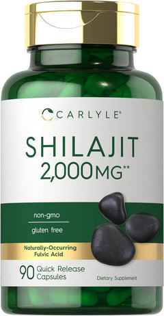 SHILAJIT CARLYLE 2000 MG 90 CÁPSULAS VEGANO NO GMO