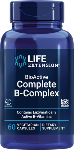 COMPLEJO B BIOACTIVO COMPLETO 1981 MCG 60 CAPSULAS LIFE EXTENSION BIOACTIVE B COMPLEX COMPLETE