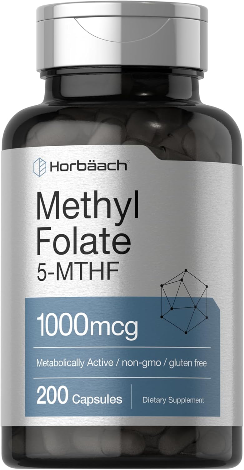 METIL FOLATO 5-MTHF HORBAACH 1000 MCG 200 CAPSULAS NO GMO