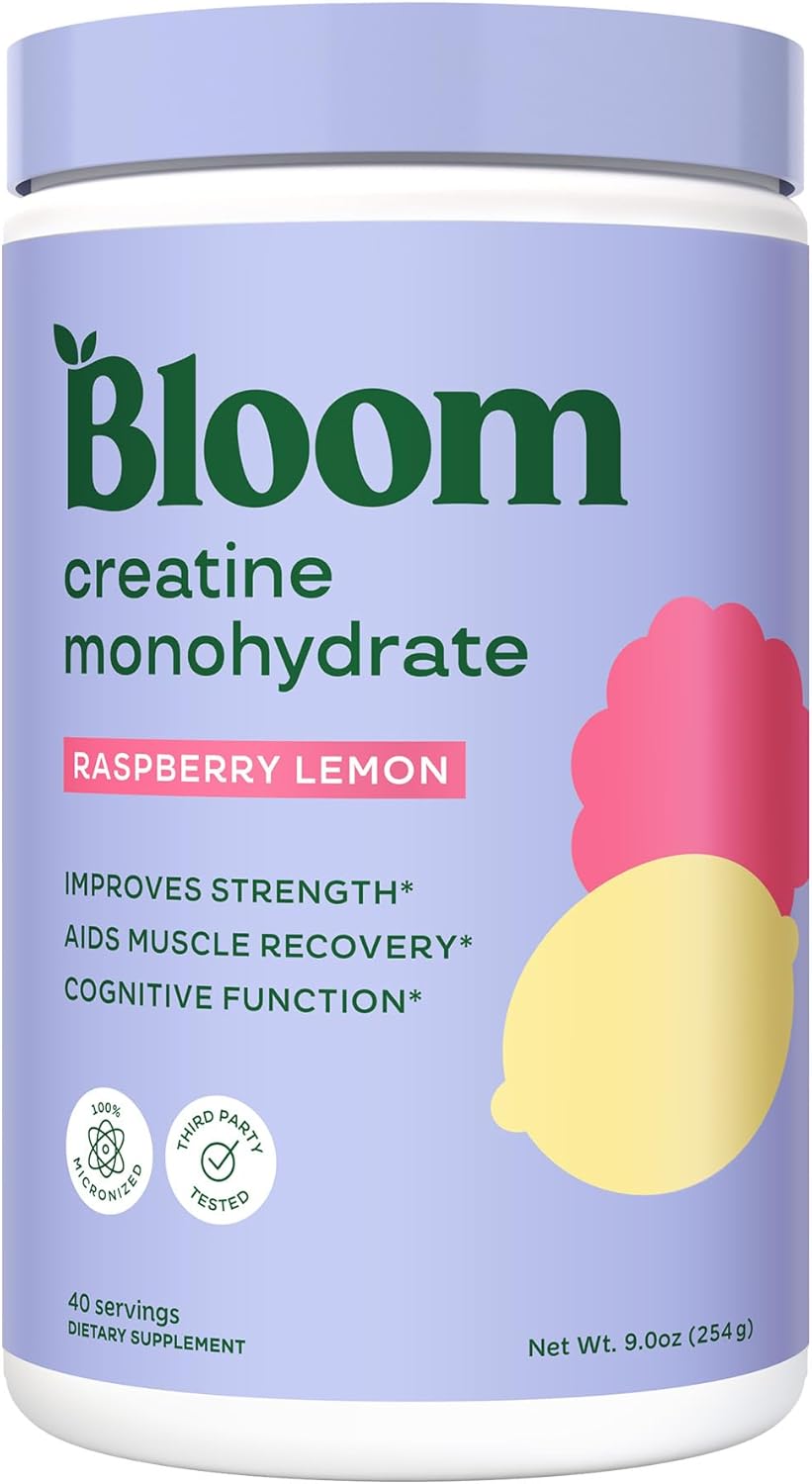 CREATINA MONOHIDRATADA 254 GRAMOS BLOOM 40 SERVICIOS VEGANO NO GMO