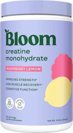 CREATINA MONOHIDRATADA 254 GRAMOS BLOOM 40 SERVICIOS VEGANO NO GMO