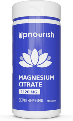 CITRATO DE MAGNESIO 1120 MG 240 CÁPSULAS MAGNESIUM CITRATE UPNOURISH