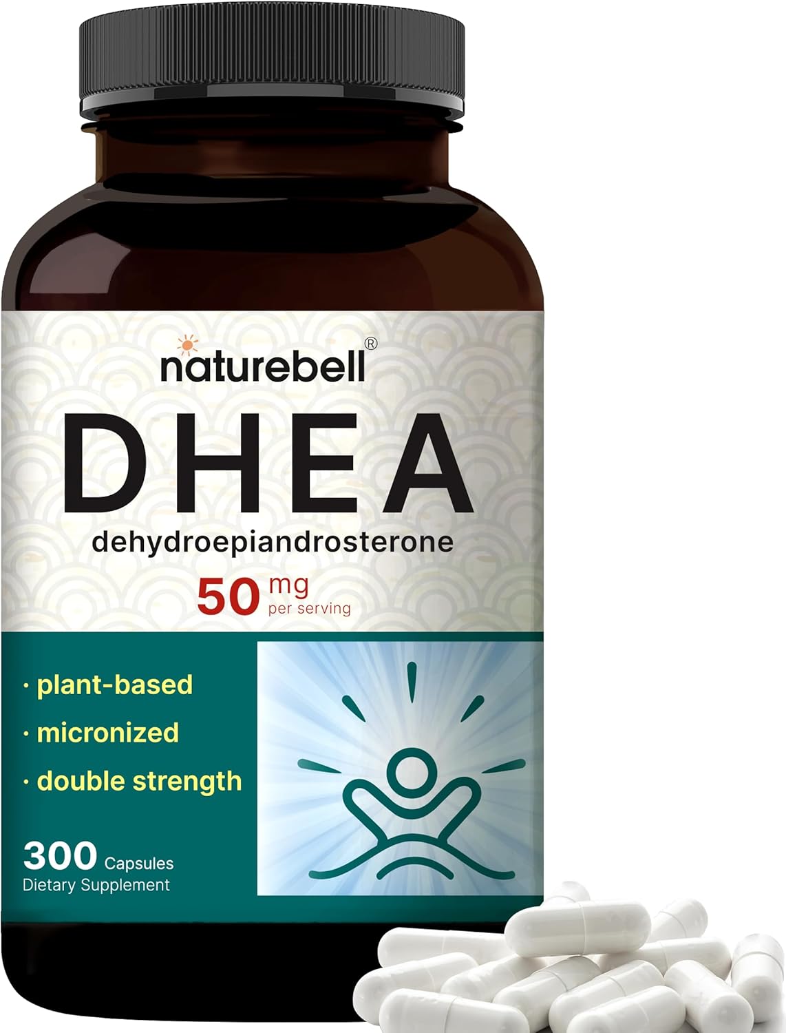 DHEA NATUREBELL 50 MG 300 CAPSULAS NO GMO