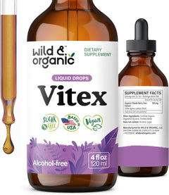 VITEX 500 MG WILD ORGANIC 4FLOZ LIQUIDO VEGANO NO GMO