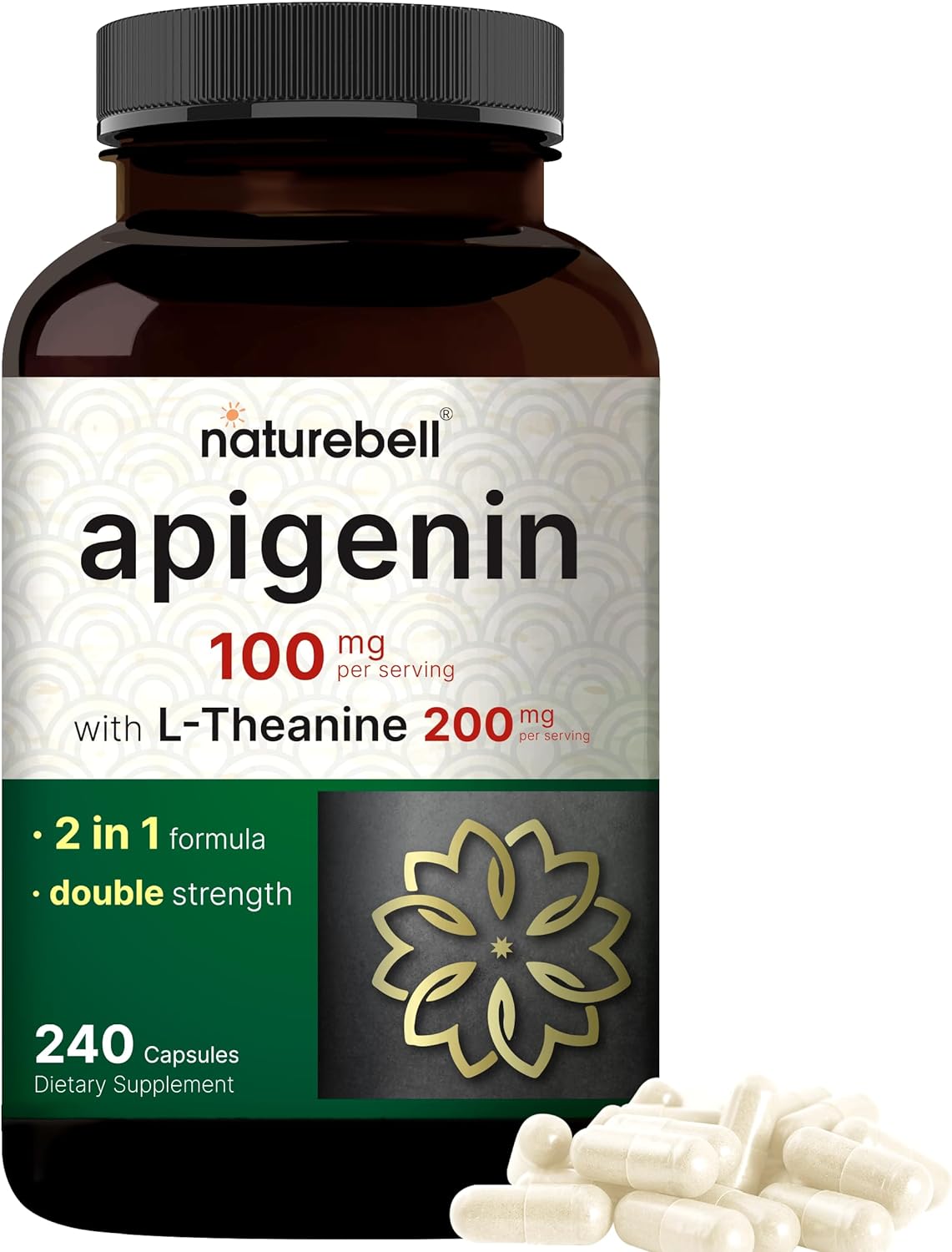 APIGENINA + L-TEANINA NATUREBELL 300 MG 240 CÁPSULAS