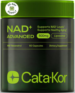 NAD + RESVERATROL LIPOSOMAL CATAKOR 500 MG 60 CAPSULAS VEGANO NO GMO