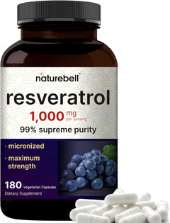 RESVERATROL NATUREBELL 1000 MG 180 CAPSULAS