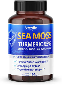 COMPLEJO MUSGO DE MAR 12000 MG 150 CAPSULAS SIN GMO SEA MOSS SOTALIX