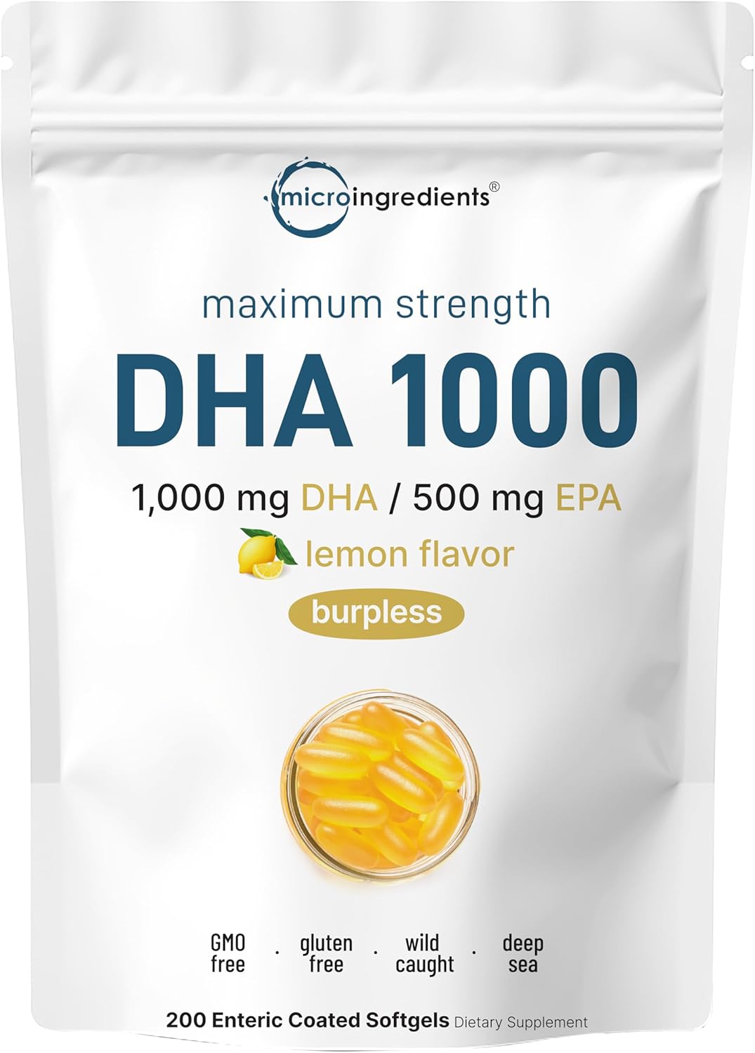 FISH OIL OMEGA 3 1580 MG CON EPA 500 MG Y DHA 1000 MG200 CAPSULAS BLANDAS MICROINGREDIENTS