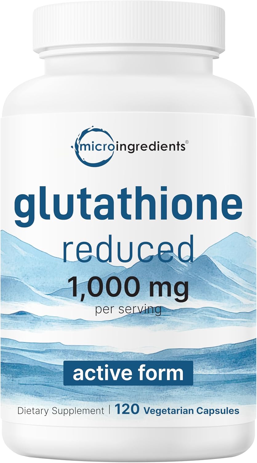 GLUTATION 1000 MG MICROINGREDIENTS 120 CAPSULAS NO GMO VEGANO