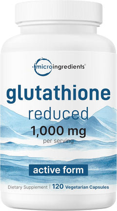 GLUTATION 1000 MG MICROINGREDIENTS 120 CAPSULAS NO GMO VEGANO