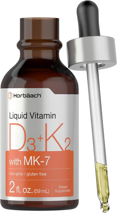 VITAMINA D3 K2 (COLECALCIFEROL) HORBAACH 2000 IU 80 MCG 59 ML GOTAS SIN GMO VEGANO