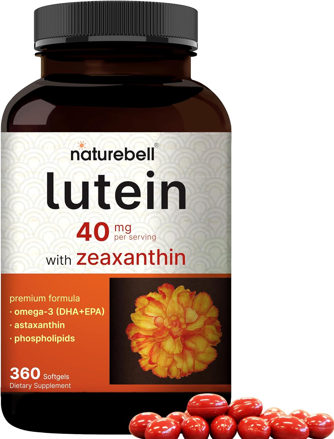 LUTEINA CON ZEAXANTINA NATUREBELL 40 MG 360 CÁPSULAS BLANDAS LUTEIN WI ...