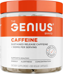 CAFEINA 100 MG THE GENIUS BRAND 100 CAPSULAS VEGETALES