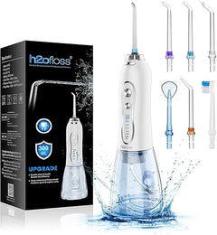 IRRIGADOR DENTAL LIMPIADOR BUCAL H2OFLOSS 5 MODOS 7 PUNTAS