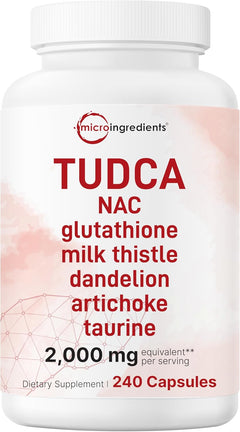 TUDCA COMPLEX 2,000 MG MICROINGREDIENTS 240 CAPSULAS NO GMO