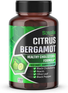 BERGAMOTA CITRUS 15,500 MG CON NIACINA 150 CAPSULAS SIN GMO SOTALIX