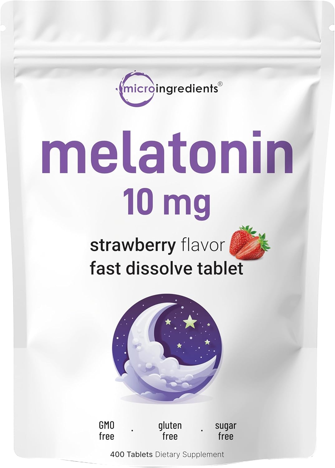 MELATONINA 10 MG MICROINGREDIENTS 400 TABLETAS NO GMO