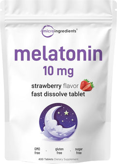 MELATONINA 10 MG MICROINGREDIENTS 400 TABLETAS NO GMO