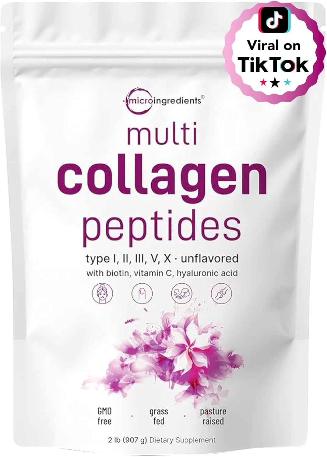 MULTI COLAGENO 907 GR MICROINGREDIENTS EN POLVO NO GMO