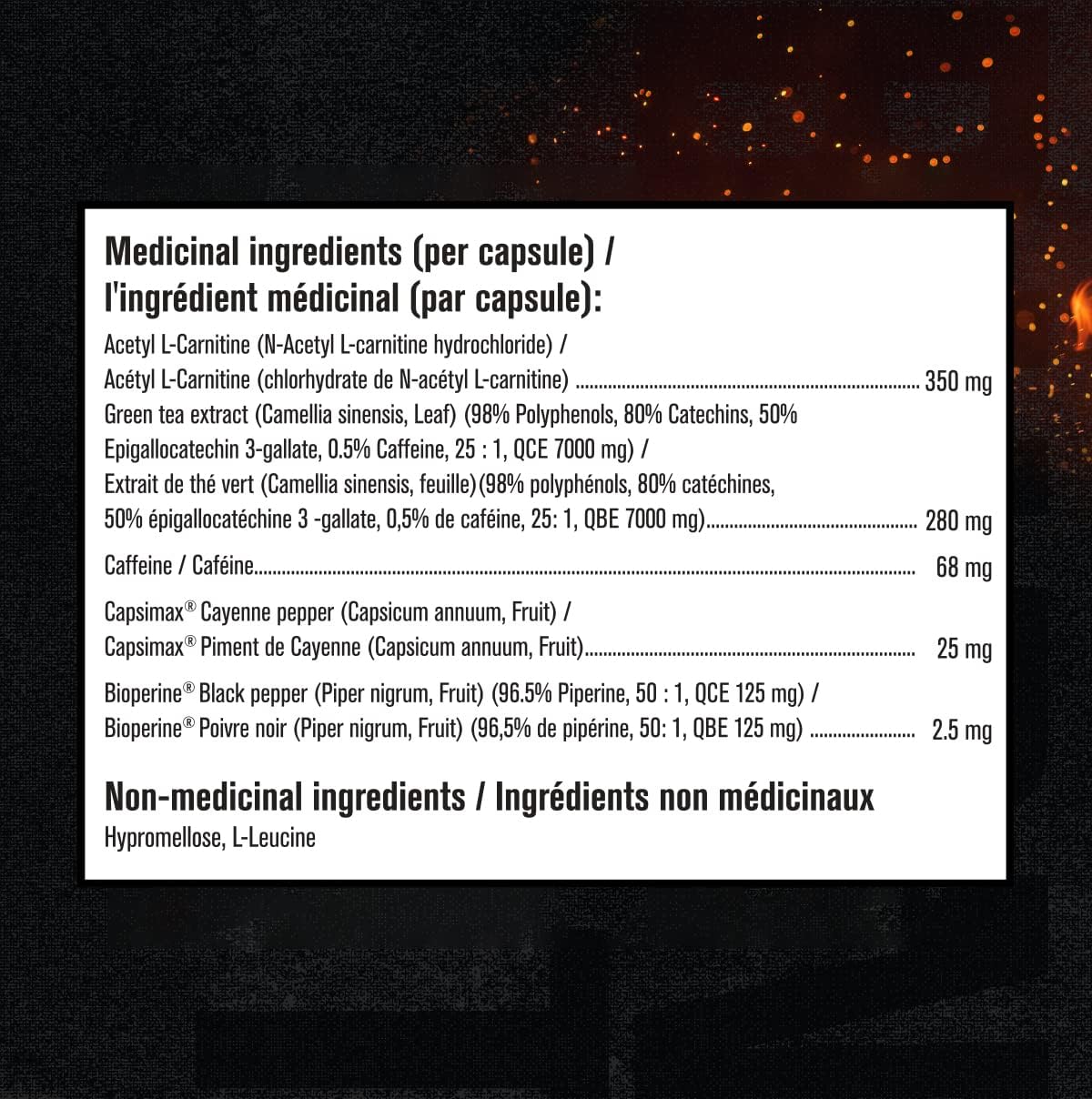 BURN XT CON EXTRACTO DE TÉ VERDE CON ACETIL L-CARNITINA 1,475 MG 60 CÁPSULAS VEGANO JACKED FACTORY BURN XT CON ACETYL L-CARNITINE GREEN TEA EXTRACT