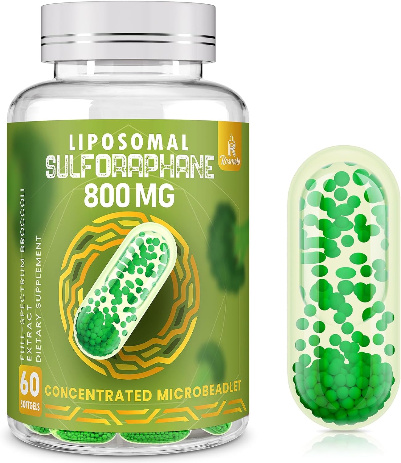 SULFORAFANO LIPOSOMAL 800 MG 60 CAPSULAS BLANDAS ROSMOLO NO GMO