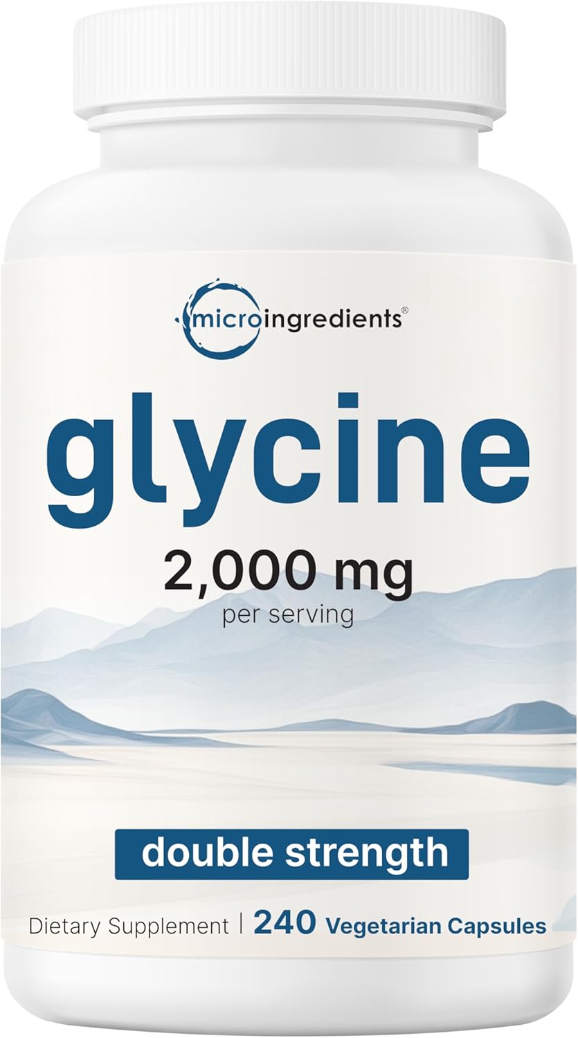 GLICINA 2,000 MG MICROINGREDIENTS 240 CAPSULAS VEGETALES NO GMO