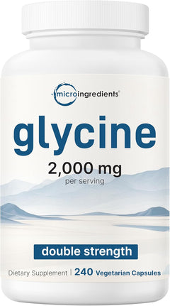 GLICINA 2,000 MG MICROINGREDIENTS 240 CAPSULAS VEGETALES NO GMO